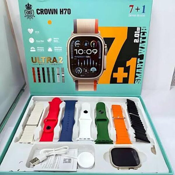 Multicolor 7 In 1 Smart Watch with Long-Lasting Battery and Fast Charge